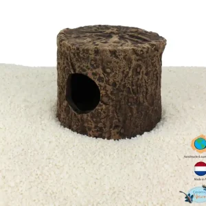 CeramicNature Cichlid-Höhle XS, Baumstumpf, ca. 7 × 7 × 6 cm Direktkauf